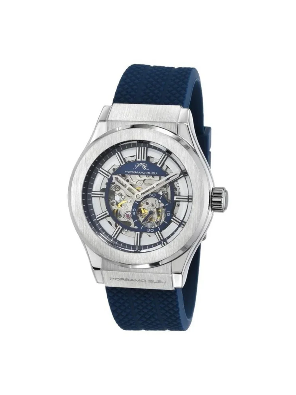 NWT Porsamo Bleu Cruz Automatic Silver Dial Men's Watch